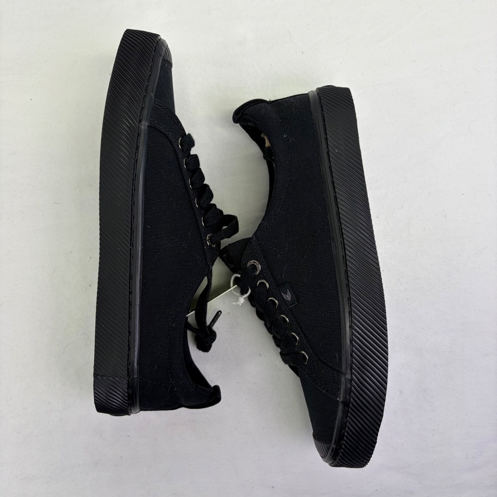 NEW Cariuma OCA Sneaker Black Shoes 10 Women 8.5 Mens Sustainable Canvas Low Top - Picture 8 of 9